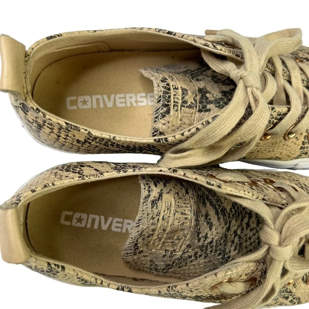 Converse Sneakers Womens Size 7‎ All Star 70 Ox Snake Skin Low Top Shoes